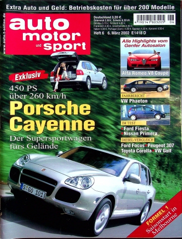 Deckblatt Auto Motor und Sport (06/2002)